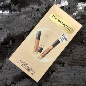 MAC Cosmetics Lip Gloss Trio - Peach, Nude, and Gold